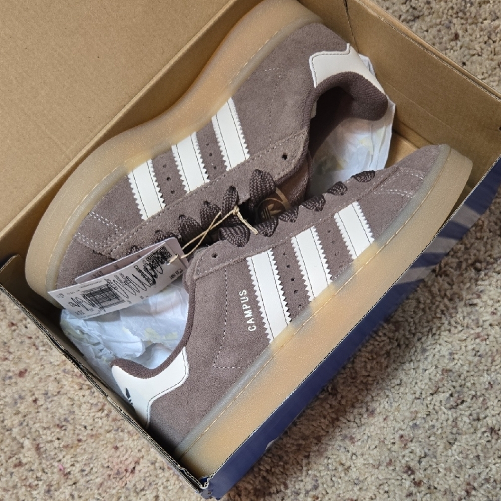 Adidas Campus Taupe Suede Sneakers